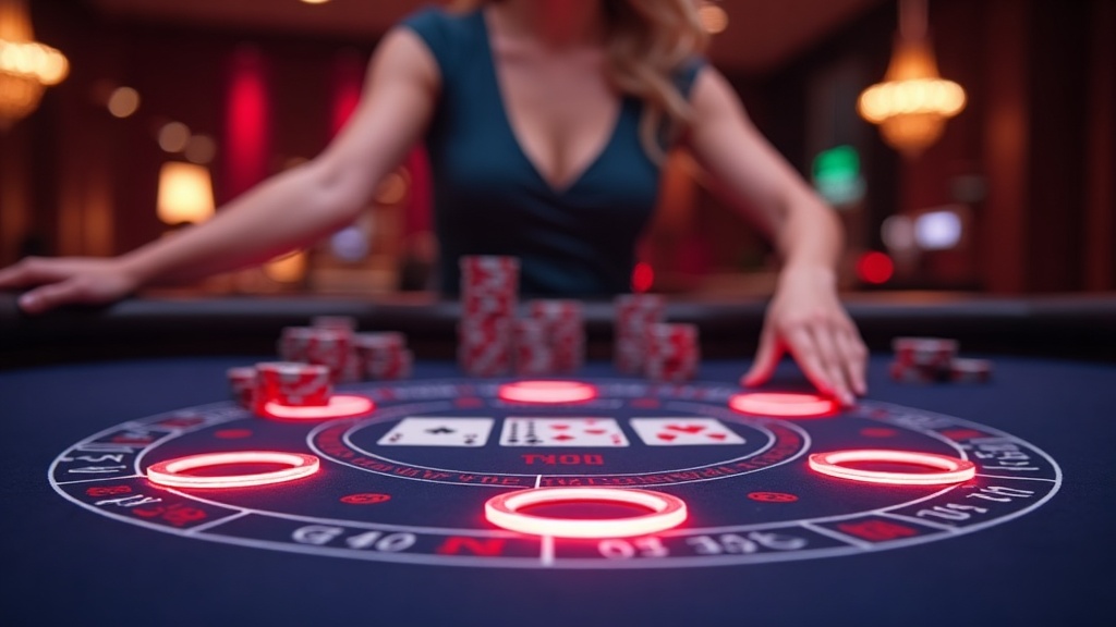 Schnelle Live-Games mit Dealer und leuchtender Casino-Atmosphäre