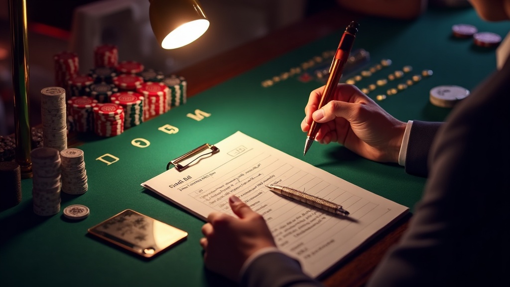 Vorbereitung der Registrierungsdaten für das Casino-Konto